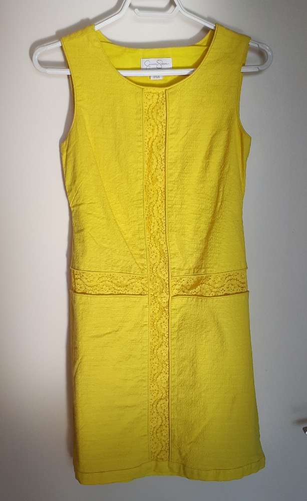 Yellow MOD 60s dress EUC